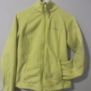 Neon Green Zip Up - Columbia Sportswear